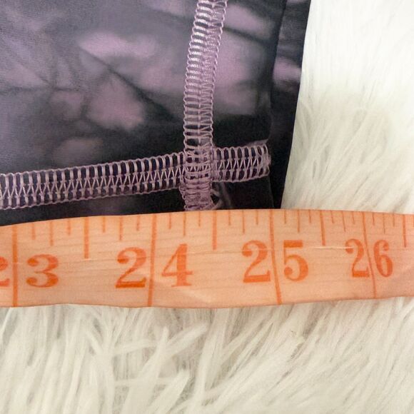 Lululemon Power Thru High-Rise Tight 25"Over Tie Dye Wisteria Purple Size 4 - Picture 8 of 10